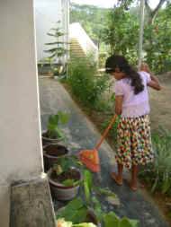 Disna im Chathura-Kinderheim in Sri Lanka