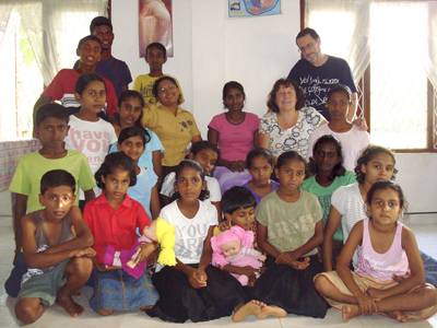bei unserem Besuch im September 2009 im Chathura-Kinderheim in Sri Lanka