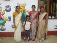Nisansala im Kindergarten neben dem Chathura-Kinderheim in Sri Lanka
