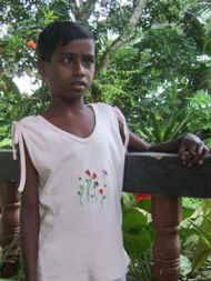 Mali, geb. 2000 - lebt seit 2010 im Chathura-Kinderheim in Sri Lanka 