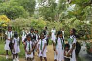 die Maedchen vom Chathura-Kinderheim in Sri Lanka 
