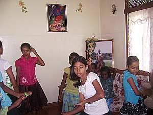 im Chathura-Kinderheim wurde Dilkis Big-Girl-Party gefeiert