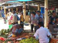 Besuch im Chathura-Kinderheim - wir haben Vinitha und Amarathunga auf den Gemuesemarkt begleitet. 