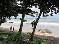 der schoene Strand nahe am Leuchtturm von Galle / Sri Lanka 