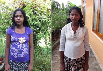 die Zwillinge  leben seit März 2016 im Chathura-Kinderheim