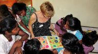 Jutta und Anneliese zu Besuch im Chathura-Kinderheim