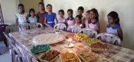 traditionelles Essen zum Neujahrsfest in Sri Lanka 