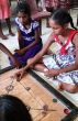 Carrom wird auch im Chathura-Kinderheim gern gespielt.