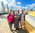 die Mädchen des Chathura-Kinderheims besuchten auch Nelligala bei Kandy