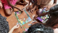 Puzzles sind sehr beliebt bei den Mädchen im Chathura-Kinderheim
