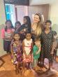 Ramona Zeus kam mit ihrer Familie zu Besuch ins Chathura-Kinderheim
