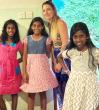 Ramona Zeus kam mit ihrer Familie zu Besuch ins Chathura-Kinderheim