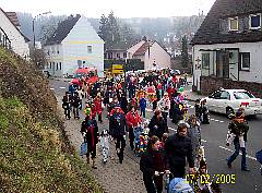 Faschingsumzug 2005 der KITA Thw fuer das Chathura-Kinderheim 