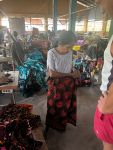Besuch in einer Batikfabrik in Sri Lanka