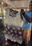 Besuch in einer Batikfabrik in Sri Lanka