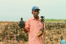 Straßenverkäufer am Fort in Galle 